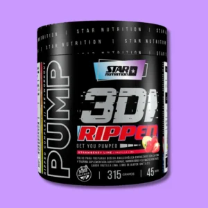 Envase de Star Pump V8 Ripped en polvo, fórmula avanzada para energía y definición