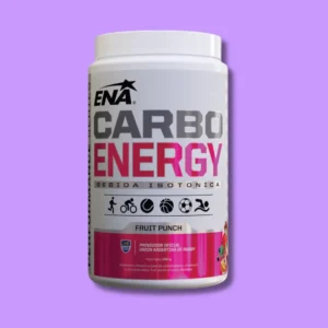 Envase de Carbo Energy ENA, suplemento de carbohidratos para energía y rendimiento deportivo