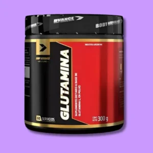 Frasco de glutamina Body Advance, suplemento para recuperación muscular y sistema inmune
