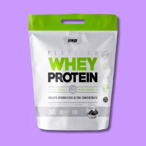 Doypack blanco y verde de proteína de suero Star Nutrition 3kg