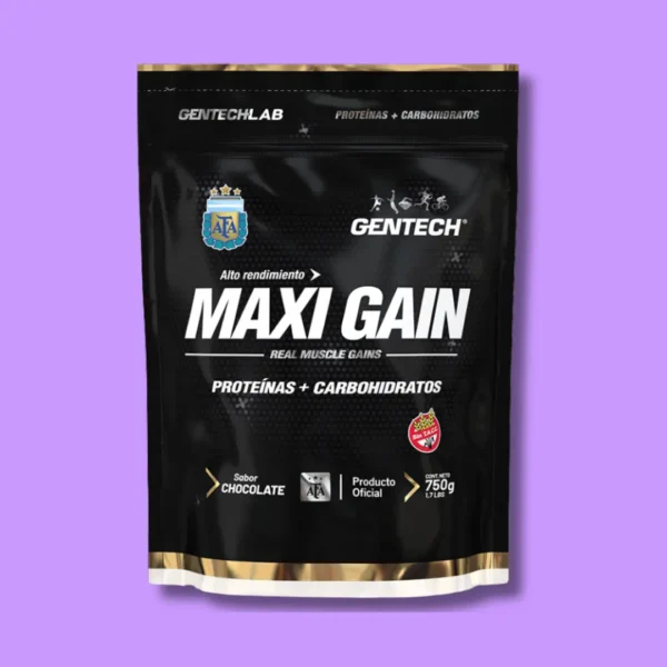 Paquete negro de creatina gentech