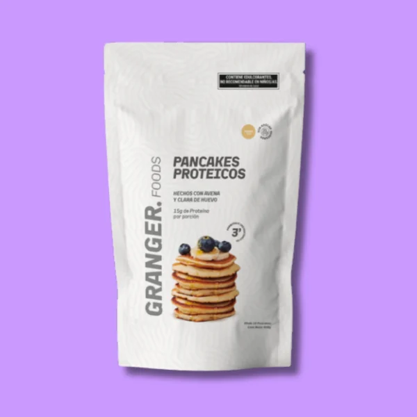 Preparado para pancakes proteicos Granger, opción saludable y rica en proteínas