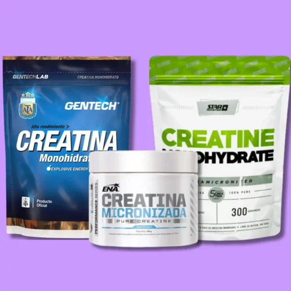 Creatinas de distintas marcas
